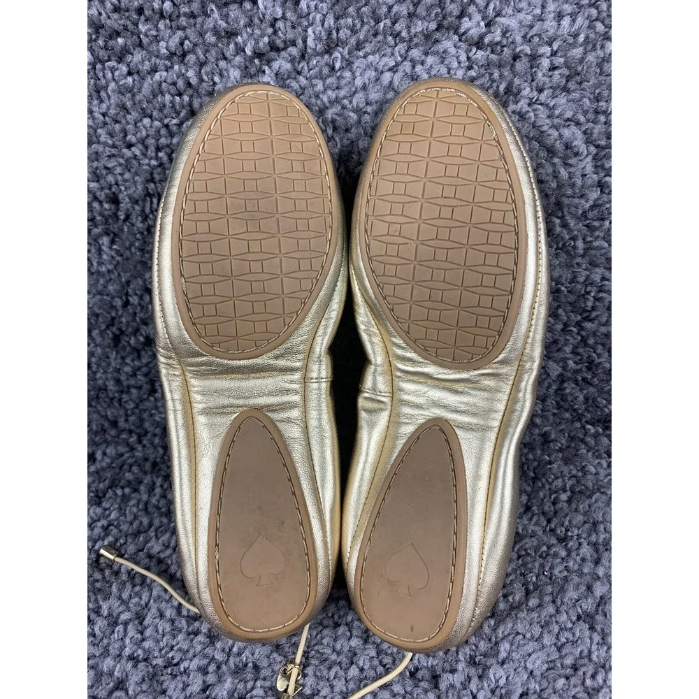 KATE SPADE Foldable Ballet Flats Leather size 6
